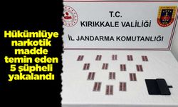 Hükümlüye narkotik madde temin eden 5 şüpheli yakalandı