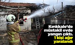 Kırıkkale’de müstakil evde yangın çıktı. 1 kişi ağır yaralandı