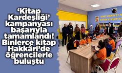 ‘Kitap Kardeşliği’ kampanyası başarıyla tamamlandı! Binlerce kitap Hakkâri’de öğrencilerle buluştu