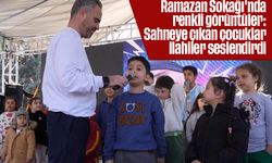 Ramazan Sokağı'nda renkli görüntüler: Sahneye çıkan çocuklar ilahiler seslendirdi