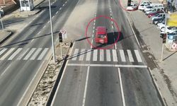 Dron destekli kırmızı ışık denetimi: 26 saniyede 7 ihlal