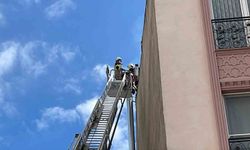 Fırının bacasında çıkan yangın korkuttu