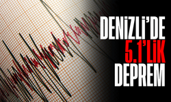 Denizli’de 5.1 büyüklüğünde deprem
