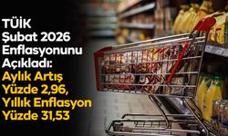TÜİK Şubat 2026 Enflasyonunu Açıkladı: Aylık Artış Yüzde 2,96, Yıllık Enflasyon Yüzde 31,53