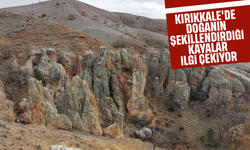 Kırıkkale'de doğanın şekillendirdiği kayalar ilgi çekiyor