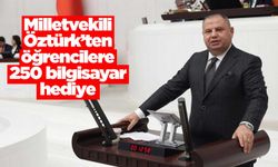 Milletvekili Öztürk’ten öğrencilere 250 bilgisayar hediye