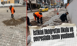 İstiklal İlköğretim Okulu’nda Zemin Yenilendi