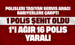 İstanbul’da polis servisi kaza yaptı: 1 polis şehit, 16 yaralı