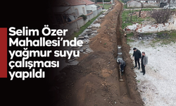Selim Özer Mahallesi’nde yağmur suyu çalışması yapıldı