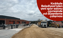 Kırıkkale Belediyesi’nden yeni spor salonu çevresinde yol düzenleme çalışması