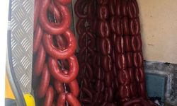 96 kilo kaçak sucuk ele geçirildi