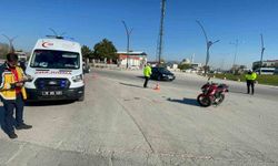 Motosiklet kazası kamerada: 1 yaralı