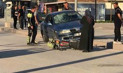 Otomobil ile motosiklet çarpıştı: 1 yaralı
