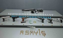 Şok uygulamada silah ele geçirildi