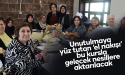 Unutulmaya yüz tutan "el nakışı" bu kursla gelecek nesillere aktarılacak