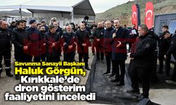 Haluk Görgün, Kırıkkale’de dron gösterim faaliyetini inceledi
