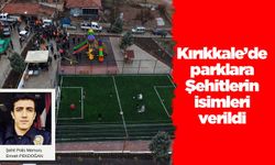 Kırıkkale’de parklara Şehitlerin isimleri verildi