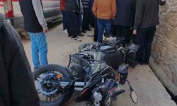 Sarıveliler'de motosiklet kazası: 1 yaralı