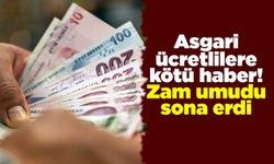 Asgari ücretlilere kötü haber! Zam umudu sona erdi
