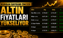 Bayram öncesi altın fiyatları yükselişte