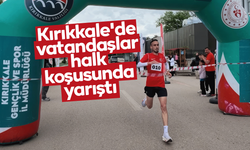 Kırıkkale'de vatandaşlar halk koşusunda yarıştı