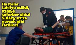 Hastalar tahliye edildi, itfaiye seferber oldu! Sulakyurt’ta gerçek gibi tatbikat