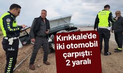 Kırıkkale'de iki otomobil çarpıştı: 2 kişi yaralandı