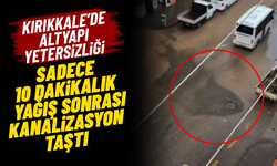 Kırıkkale’de kanalizasyon taştı! Halk sağlığı tehlikede!