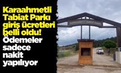 Karaahmetli Tabiat Parkı giriş ücretleri belli oldu! Ödemeler sadece nakit yapılıyor