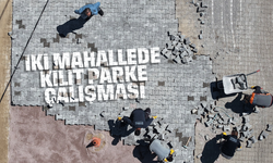 Kırıkkale'de iki mahallede kilit parke çalışması