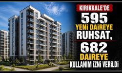 Kırıkkale’de 595 yeni daireye ruhsat, 682 daireye kullanım izni verildi