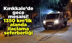 Kırıkkale’de gece mesaisi! 1350 kilometrelik alanda ilaçlama seferberliği