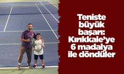 Teniste büyük başarı: Kırıkkale’ye 6 madalya ile döndüler