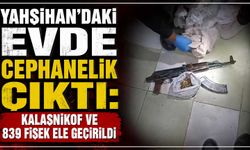 Yahşihan’daki evde cephanelik çıktı: Kalaşnikof ve 839 fişek ele geçirildi