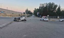 Kontrolden çıkan otomobil takla attı: 1 yaralı