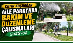 Çetin Koçdoğan Aile Parkı’nda bakım ve düzenleme çalışmaları sürüyor