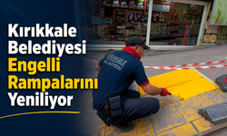 Kırıkkale Belediyesi Engelli Rampalarını Yeniliyor
