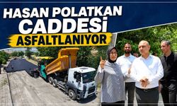 Hasan Polatkan Caddesi asfaltlanıyor