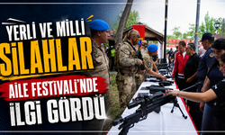 Yerli ve milli silahlar Aile Festivali’nde ilgi gördü