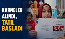 Karneler alındı, tatil başladı