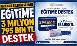 Kırıkkale Belediyesi’nden eğitime 3 Milyon 795 bin TL destek