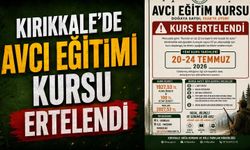 Kırıkkale'de Avcı Eğitimi Kursu ertelendi