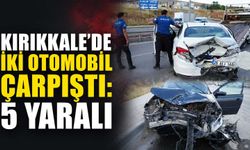 Kırıkkale’de iki otomobil çarpıştı: 5 yaralı