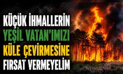 Küçük ihmallerin Yeşil Vatan’ımızı küle çevirmesine fırsat vermeyelim