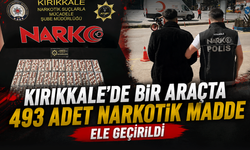 Kırıkkale’de bir araçta 493 adet narkotik madde ele geçirildi