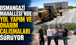Osmangazi Mahallesi’nde yol yapım ve onarım çalışmaları sürüyor