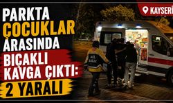 Parkta çocuklar arasında bıçaklı kavga çıktı: 2 yaralı