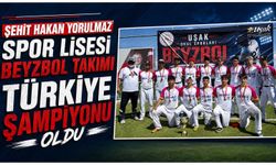 Şehit Hakan Yorulmaz Spor Lisesi Beyzbol Takımı Türkiye Şampiyonu oldu