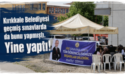 Kırıkkale Belediyesi, sınava girenleri ve velileri unutmadı