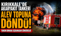 Akaryakıt tankeri alev topuna döndü: Yangın ormana sıçramadan söndürüldü